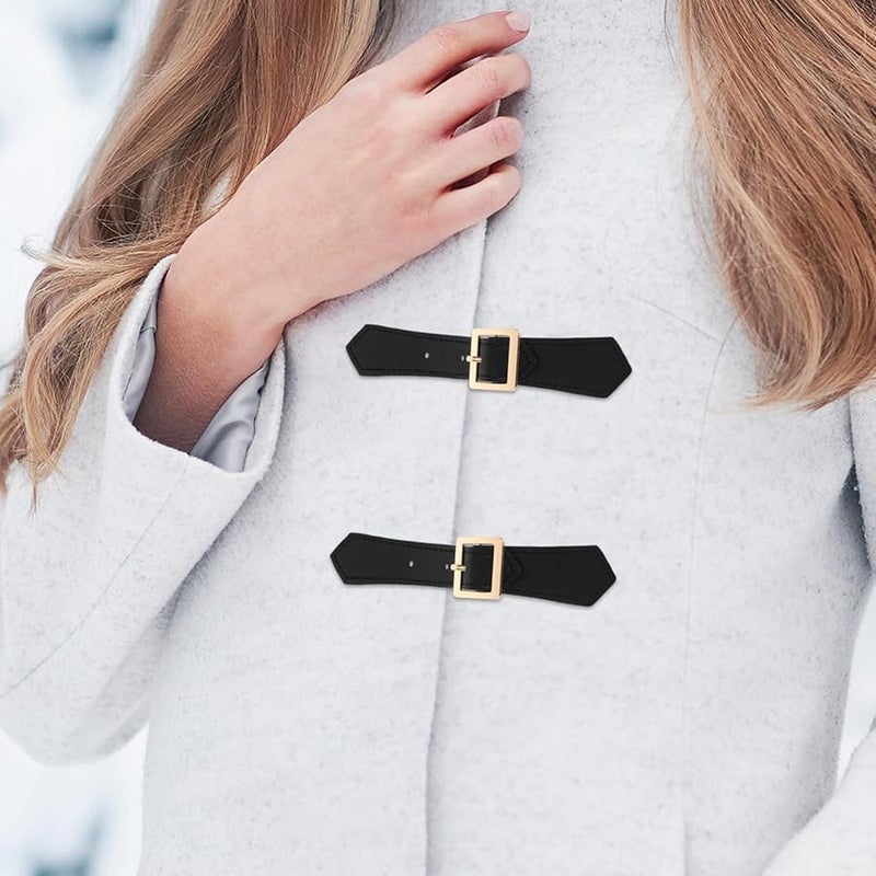 أزرار فيمون السوداء القابلة للتبديل لإغلاق سترات المعاطف، أزرار زخرفية متينة - Image 5